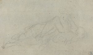 Donna reclinata da Giovanni Battista Cipriani