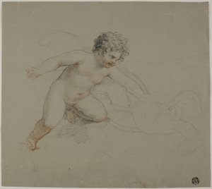 Due putti in lotta da Giovanni Battista Cipriani
