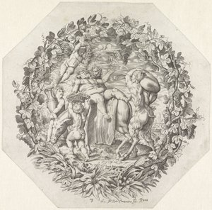 Baccanale con Sileno ubriaco da Giovanni Battista Costantini