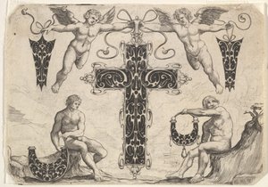 Pendente a forma di croce e altri quattro motivi, 1622