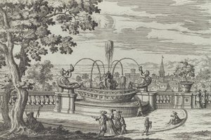 Fontana di Belvedere a Frascati da Giovanni Battista Falda
