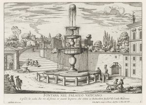 Fontana nel Vaticano da Giovanni Battista Falda