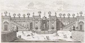 Fontana di Venere nei giardini di Villa Doria Pamphilj a Roma da Giovanni Battista Falda
