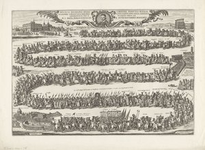 Processione di papa Innocenzo XI a San Giovanni in Laterano