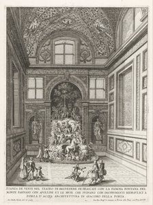 Stanza dei Venti nei giardini della Villa Aldobrandini a Frascati (serie: Fontane delle ville di Frascati) da Giovanni Battista Falda