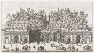 Teatro delle Acque nei giardini di Villa Aldobrandini a Frascati