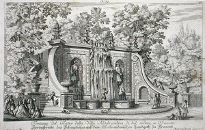 Fontana del Teatro alla Villa Aldobrandina, Frascati, c.1675, da 