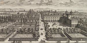 Vista della Villa Medici, dopo il 1677 da Giovanni Battista Falda