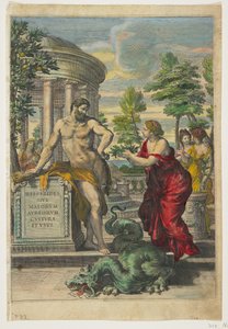 Frontespizio e pagina del titolo da Hesperides, 1646 da Giovanni Battista Ferrari