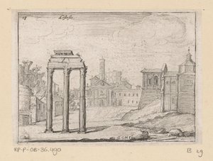 Veduta del Foro Romano a Roma da Giovanni Battista Mercati