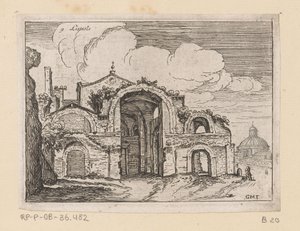Rovine delle Terme di Diocleziano a Roma da Giovanni Battista Mercati