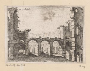 Rovine del Colosseo a Roma da Giovanni Battista Mercati