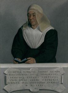 Lucrezia Agliardi Vertova 1490-1558, 1557 da Giovanni Battista Moroni
