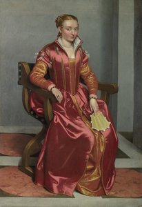 Ritratto di una Signora La Dama in Rosso, c. 1560 da Giovanni Battista Moroni