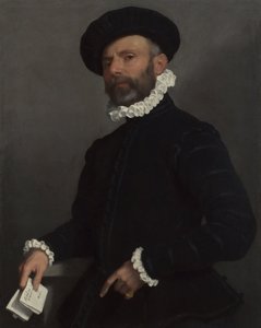 Ritratto di un uomo con una lettera L