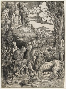 San Girolamo e il leone, c.1509 da Giovanni Battista Palumba