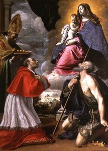 Madonna col Bambino e santi da Giovanni Battista Pesari