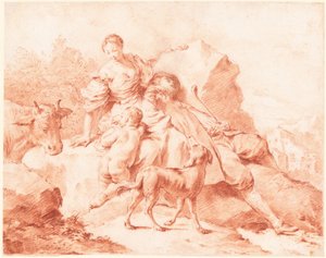 Una famiglia di pastori a riposo da Giovanni Battista Piazzetta