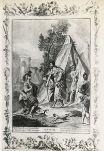 Gerusalemme liberata, canto III, illustrazione per il poema di Torquato Tasso, edizione pubblicata a Venezia nel 1745 da Giovanni Battista Piazzetta