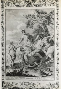 Gerusalemme liberata, canto XX, illustrazione per il poema di Torquato Tasso, edizione pubblicata a Venezia nel 1745 da Giovanni Battista Piazzetta