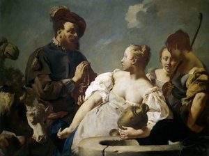 Rebecca al pozzo, c. 1740