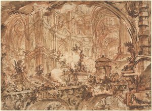 Un magnifico interno palaziale da Giovanni Battista Piranesi