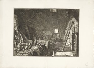 Canale di scarico del Lago Albano (serie: Descrizione e disegno dell