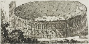 Anfiteatro di Verona, tavola 25 da Alcune vedute di archi trionfali e altri monumenti da Giovanni Battista Piranesi