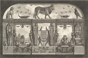 Ornamento egizio antico, 1769 da Giovanni Battista Piranesi