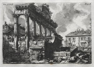 Avanzo del Tempio della Concordia da Giovanni Battista Piranesi