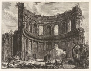 Resti del Tempio detto di Apollo nella Villa Adriana vicino a Tivoli da Giovanni Battista Piranesi