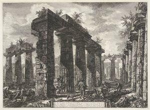 Basilica di Paestum a Paestum da Giovanni Battista Piranesi