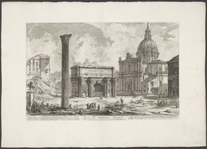 Arco di Settimio Severo al Foro Romano (serie di vedute di Roma) da Giovanni Battista Piranesi