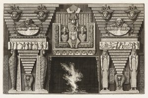 Bound Print, Etruscan Chimneypiece, from Diverse Maniere d