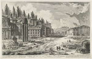 Foro Romano con il Tempio di Giove Statore a Roma da Giovanni Battista Piranesi
