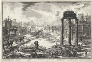 Forum Romanum a Roma da Giovanni Battista Piranesi