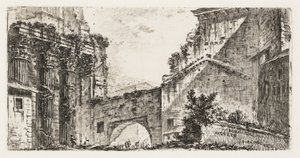 Foro di Augusto, tavola 15 da Alcune vedute di archi trionfali e altri monumenti da Giovanni Battista Piranesi