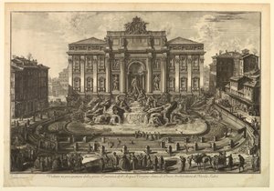 Fontana di Trevi da Giovanni Battista Piranesi