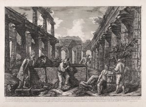 Frontespizio, da Diverse vedute di  da Giovanni Battista Piranesi