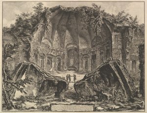 Villa Adriana: Il Canopo Avanzi del Tempio Dio Canopo nella Villa Adriana a Tivoli, ca. 1769 da Giovanni Battista Piranesi