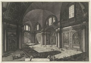 Interno della Santa Maria degli Angeli e dei Martiri a Roma da Giovanni Battista Piranesi