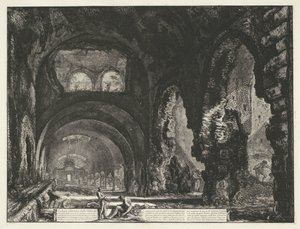 Interno del Tempio di Ercole Vincitore a Tivoli da Giovanni Battista Piranesi