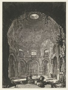 Interno del Tempio della Tosse a Tivoli (Vedute di Roma disegnate e incise da Giambattista Piranesi architetto veneziano) da Giovanni Battista Piranesi