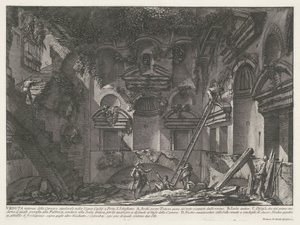 Interno della tomba presso Vigna Casali da Giovanni Battista Piranesi