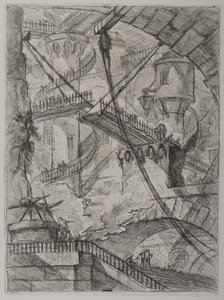 Invenzioni Capric di Carceri; Hind 7, Primo Stato di Tre, c. 1749 da Giovanni Battista Piranesi