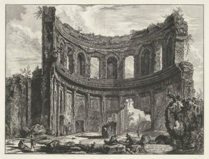 Piccolo palazzo nella Villa Adriana a Tivoli da Giovanni Battista Piranesi