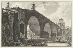 Ponte Milvio a Roma da Giovanni Battista Piranesi
