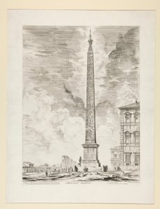 Obelisco egizio, da Vedute di Roma da Giovanni Battista Piranesi
