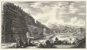 Pecile nella Villa Adriana a Tivoli (serie: Vedute di Roma)