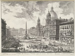 Piazza Navona a Roma (vedute di Roma disegnate e incise da Giambattista Piranesi) da Giovanni Battista Piranesi
